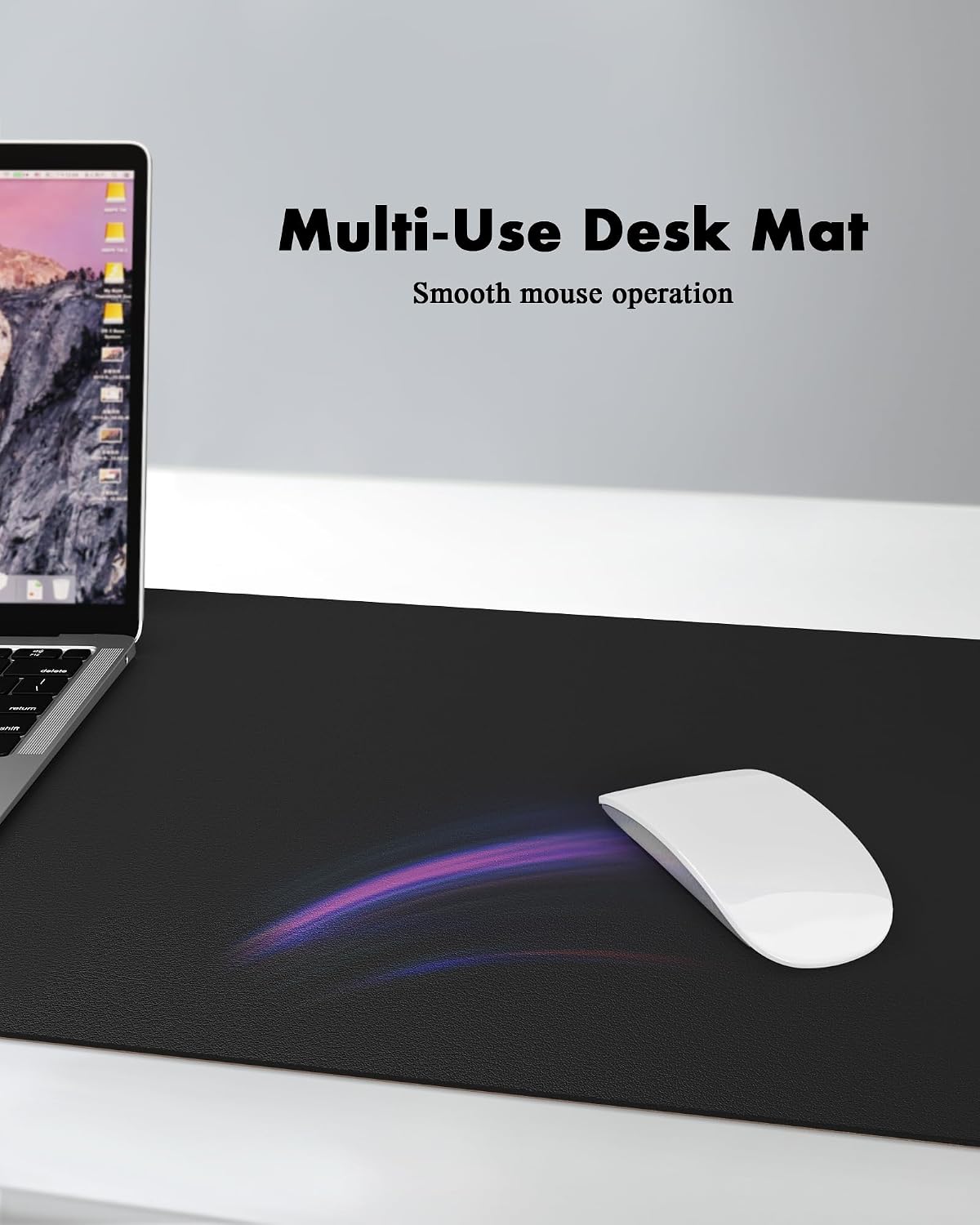 YSAGi Large Mouse Pads Cork and Black Desk Mat Mousepad, 80 x 40 cm, DEMO