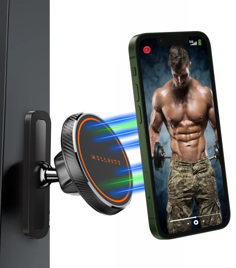 Magnetic Phone Grips Grip Holder Attaches to Metal Surfaces, Black for All NEW