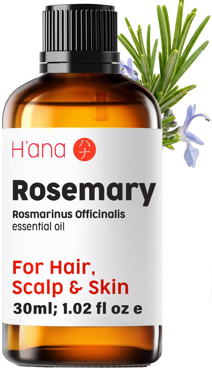 H'ana 30ml Rosemary Essential Oil for Aromatherapy DIY Candle Soap Making NEW