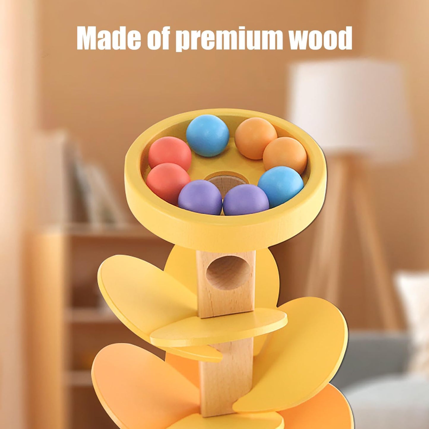 Wooden Sorting & Stacking Toys Marble Run Music Tree Montessori Size 16 cm NEW