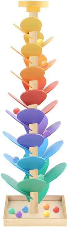 Wooden Sorting & Stacking Toys Marble Run Music Tree Montessori Size 16 cm NEW
