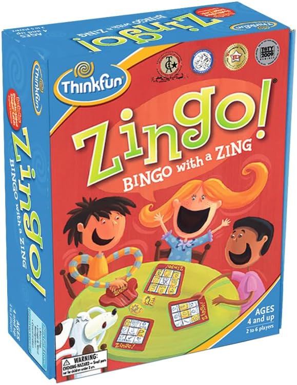 ThinkFun Zingo! Preschool Matching & Bingo Board Game for Kids, NEW