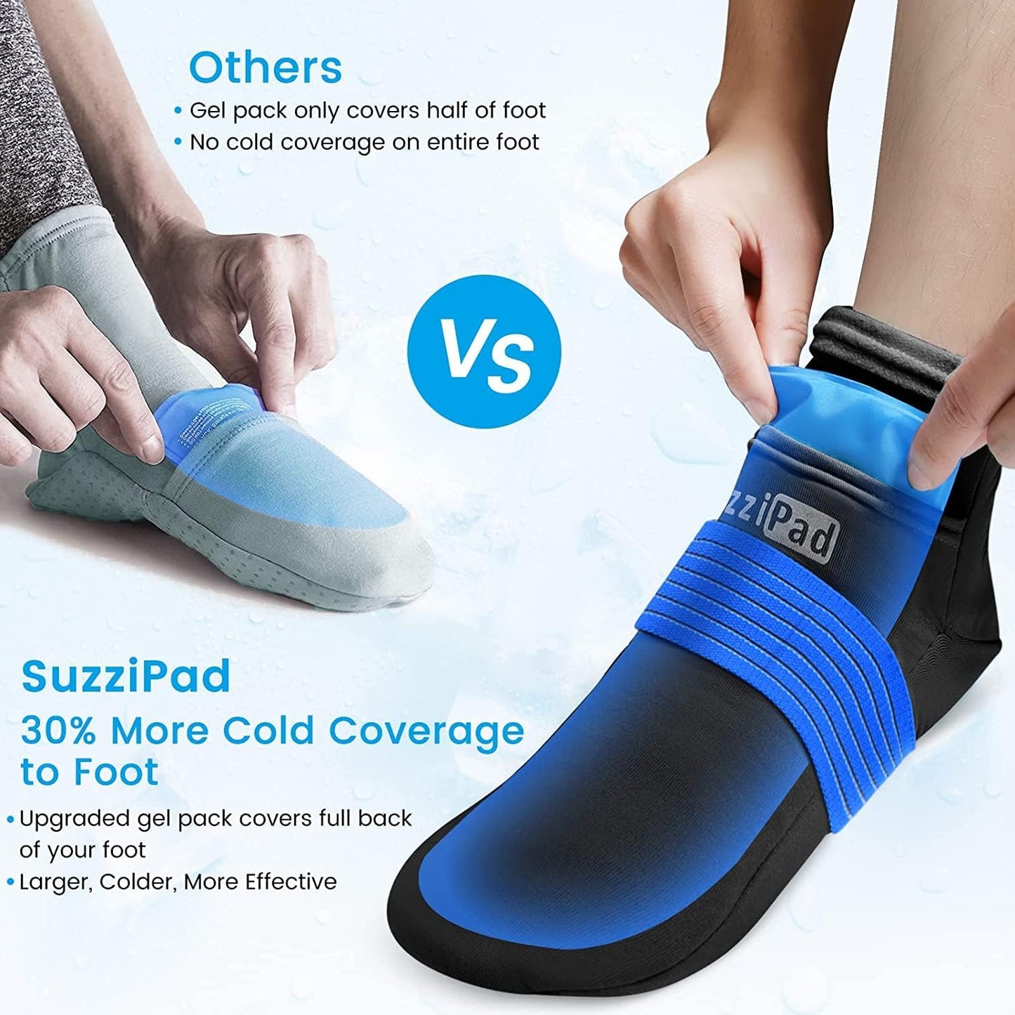 SuzziPad Hot & Cold Therapy Socks Gloves for Chemotherapy Neuro Black Size NEW
