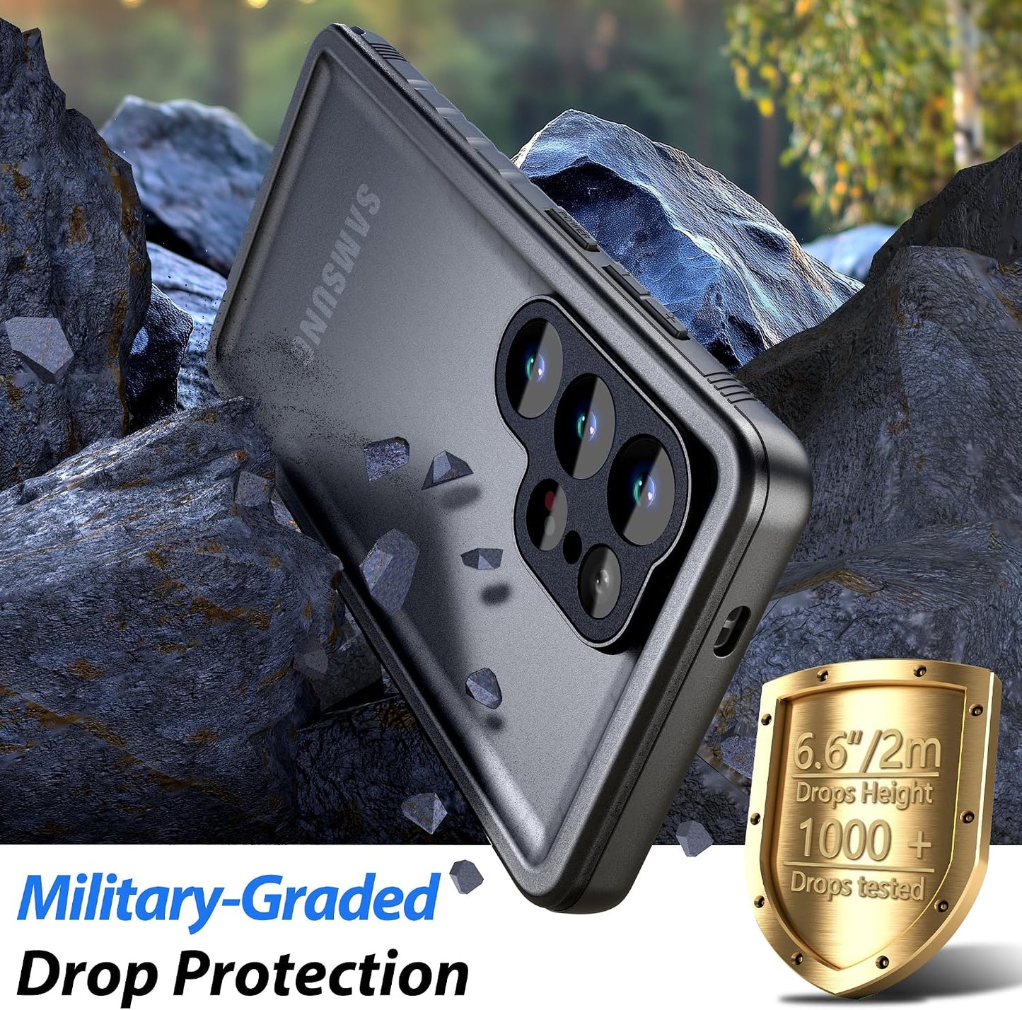 SPORTLINK Waterproof Phone Case Hard Military Cover for Galaxy S25 Ultra NEW