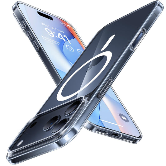 TORRAS Ultra-Thin Magnetic Slim-Fit Phone Case for iPhone 17 Pro Max Clear NEW