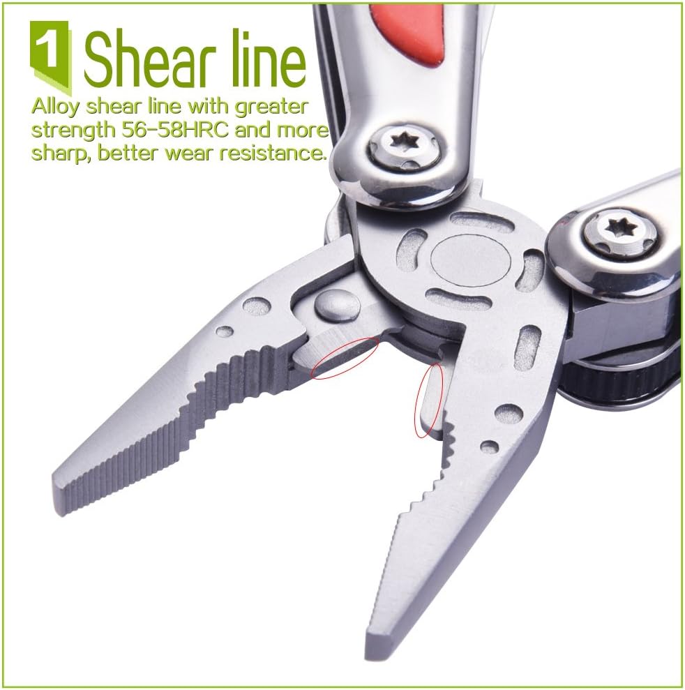 MILLION SOURCE Multitools 11-in-1 Multitool Folding Plier Multipurpose Tool NEW