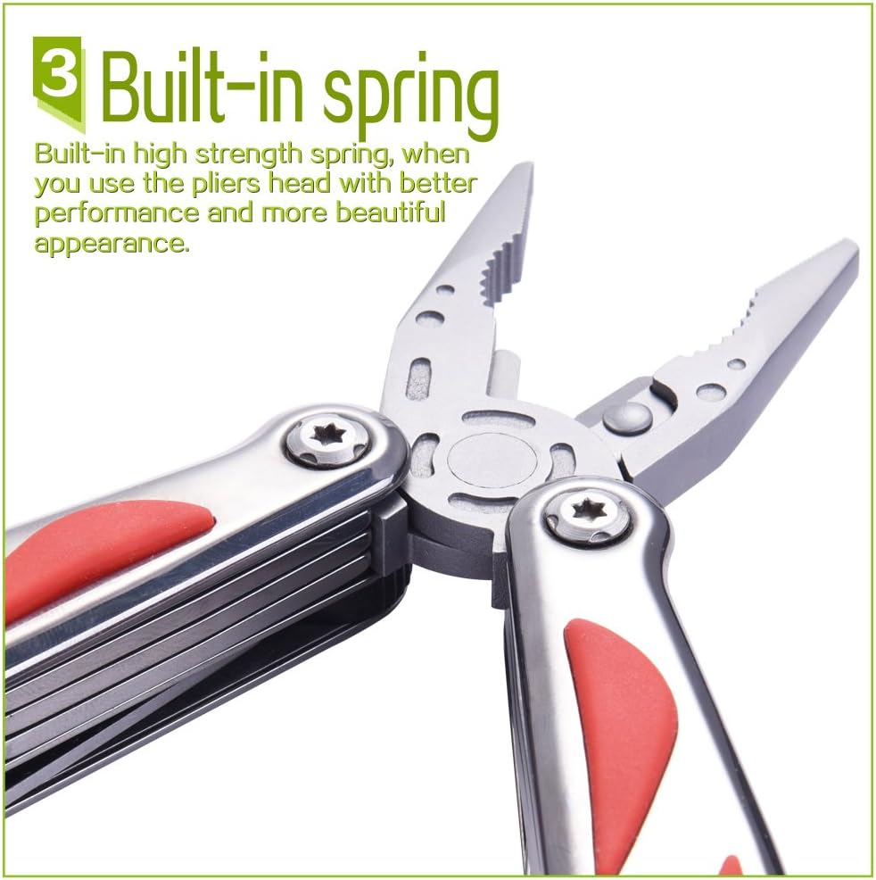 MILLION SOURCE Multitools 11-in-1 Multitool Folding Plier Multipurpose Tool NEW
