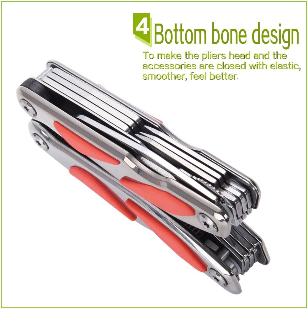MILLION SOURCE Multitools 11-in-1 Multitool Folding Plier Multipurpose Tool NEW