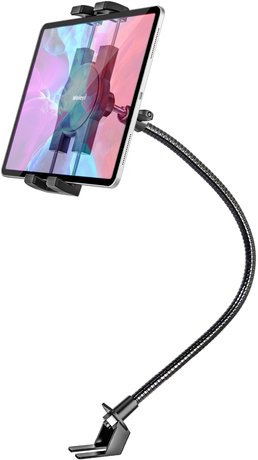Heavy Duty Gooseneck Phone Holder Stand Tablet Mount in Black - Adjustable NEW