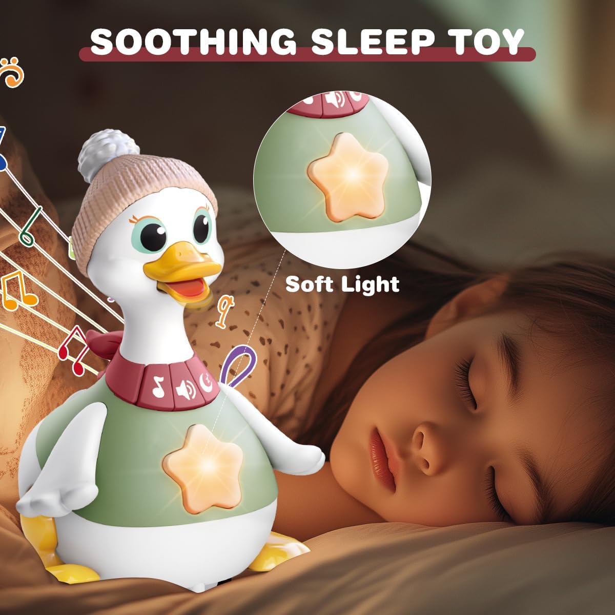 KaeKid Musical Dancing Duck Toy Set with Lights, Music & Sounds for Kids NEW