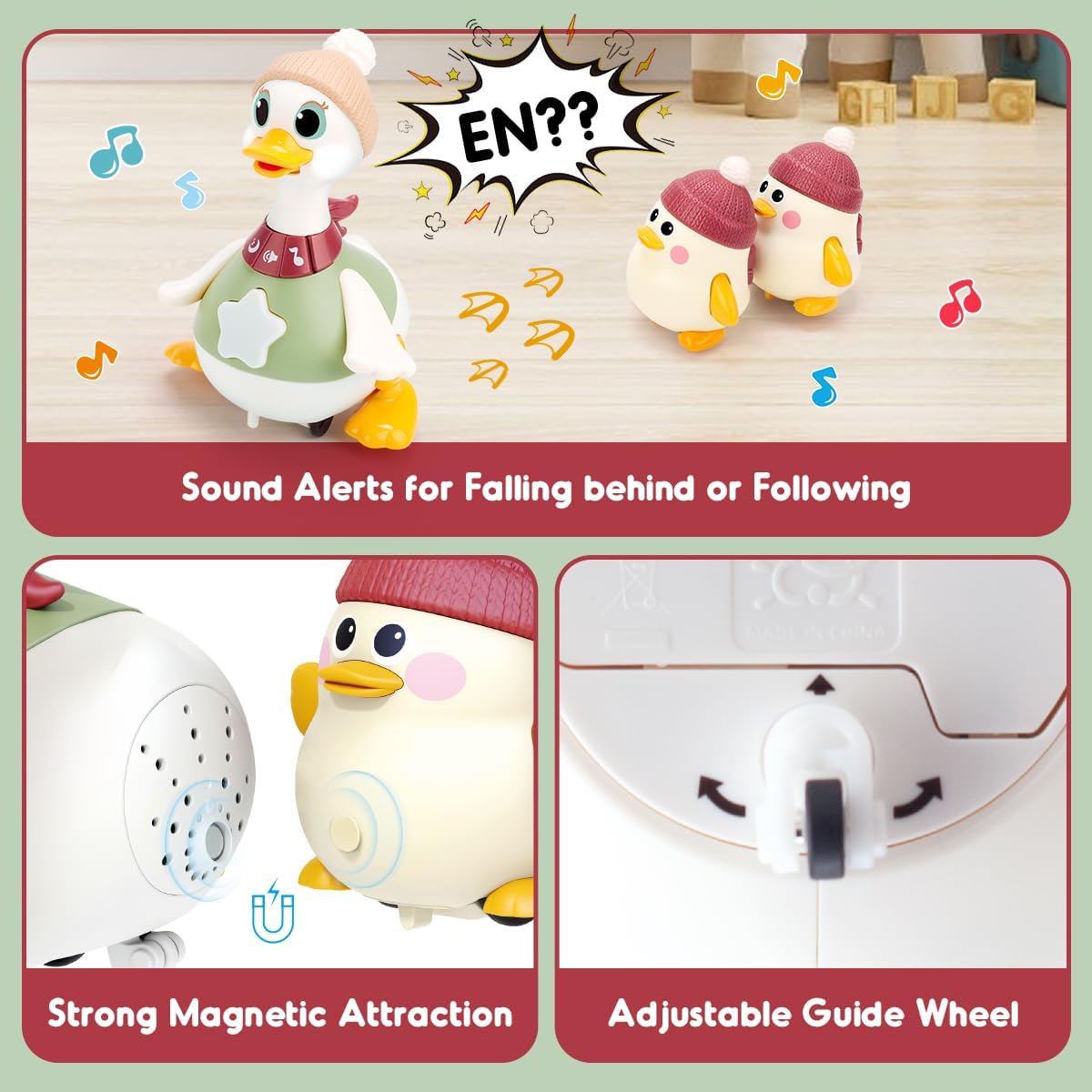 KaeKid Musical Dancing Duck Toy Set with Lights, Music & Sounds for Kids NEW