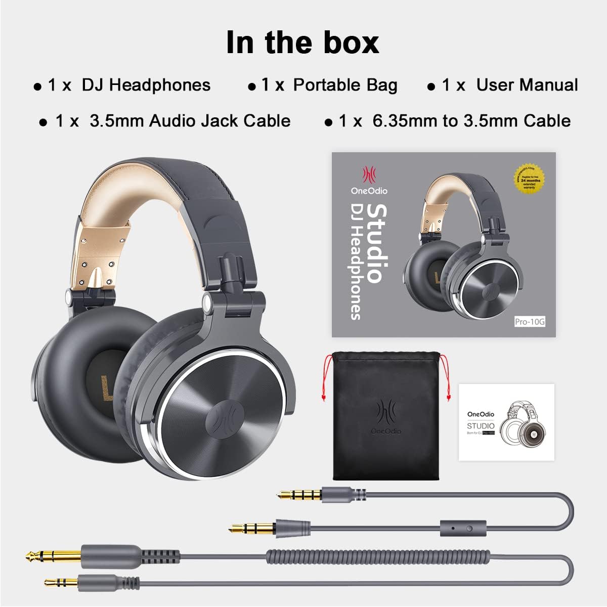 OneOdio Wired Over-Ear Headphones Hi-Res Studio Monitor Mixing DJ Stereo DEMO
