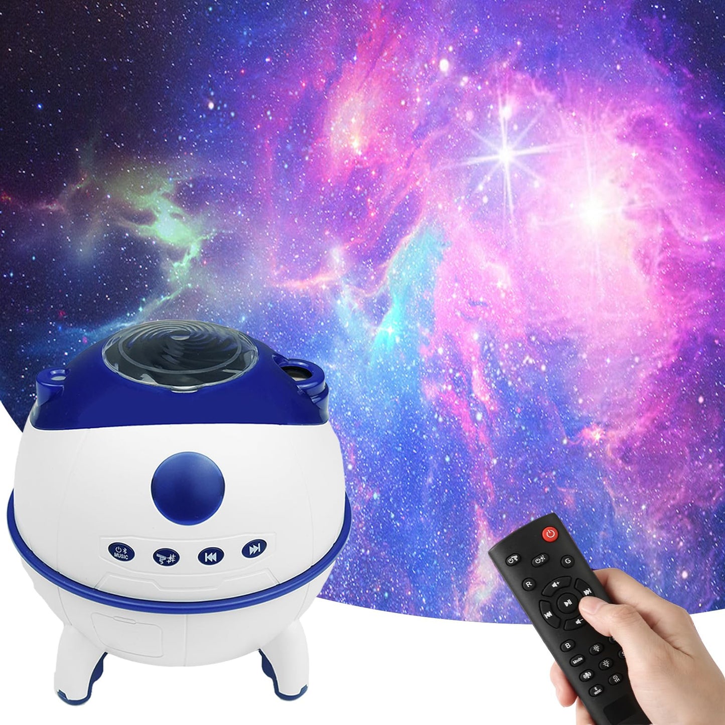Mesmerizing Galaxy Night Light with Bluetooth Speaker & 9 Nebula RGB DEMO
