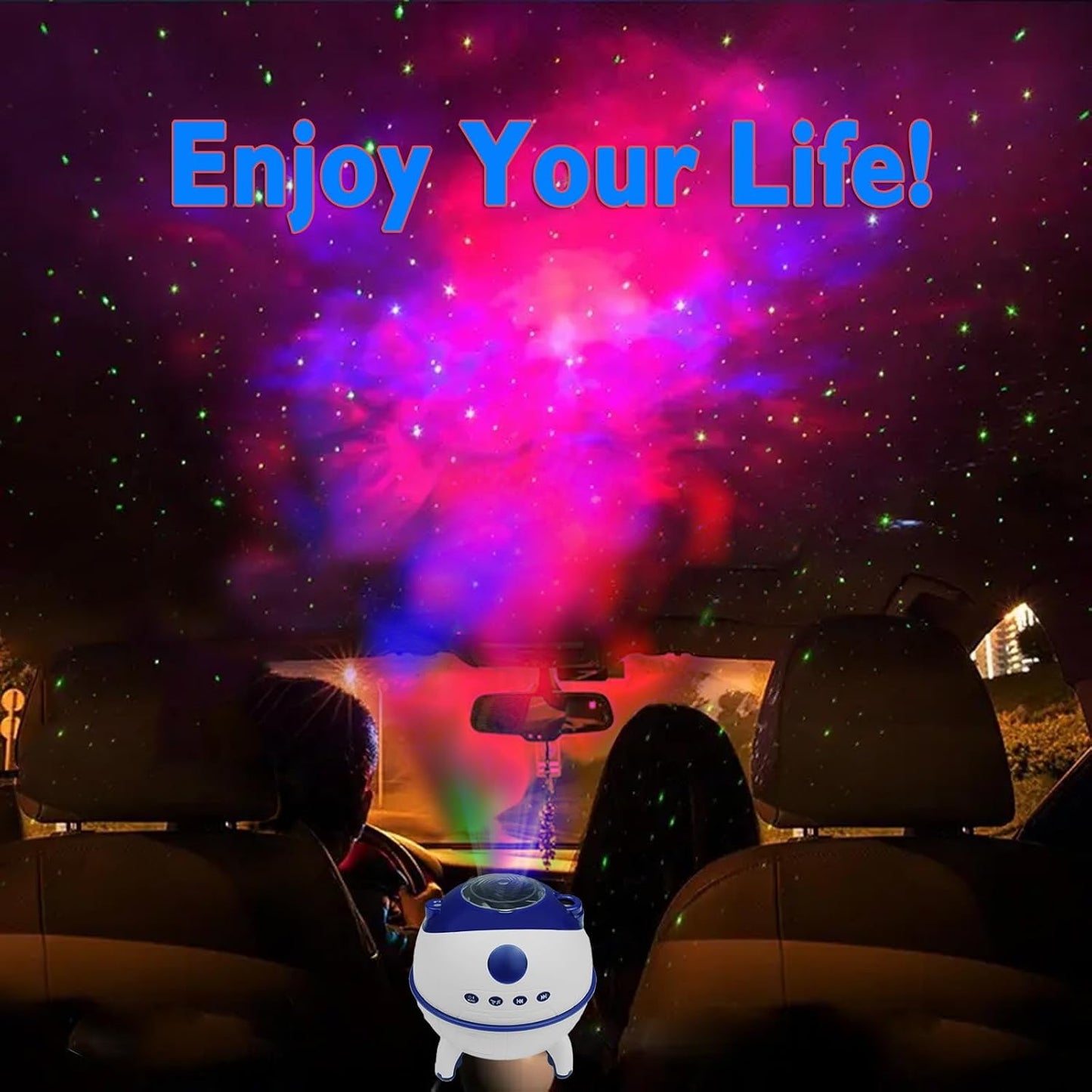 Mesmerizing Galaxy Night Light with Bluetooth Speaker & 9 Nebula RGB DEMO