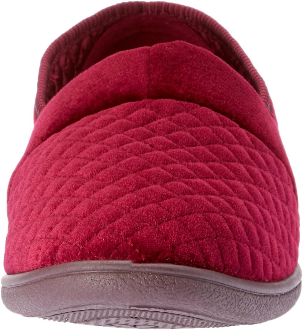 Grosby Women's Comfortable Slip-On Casual Wine Slippers, Size 7 US NEW