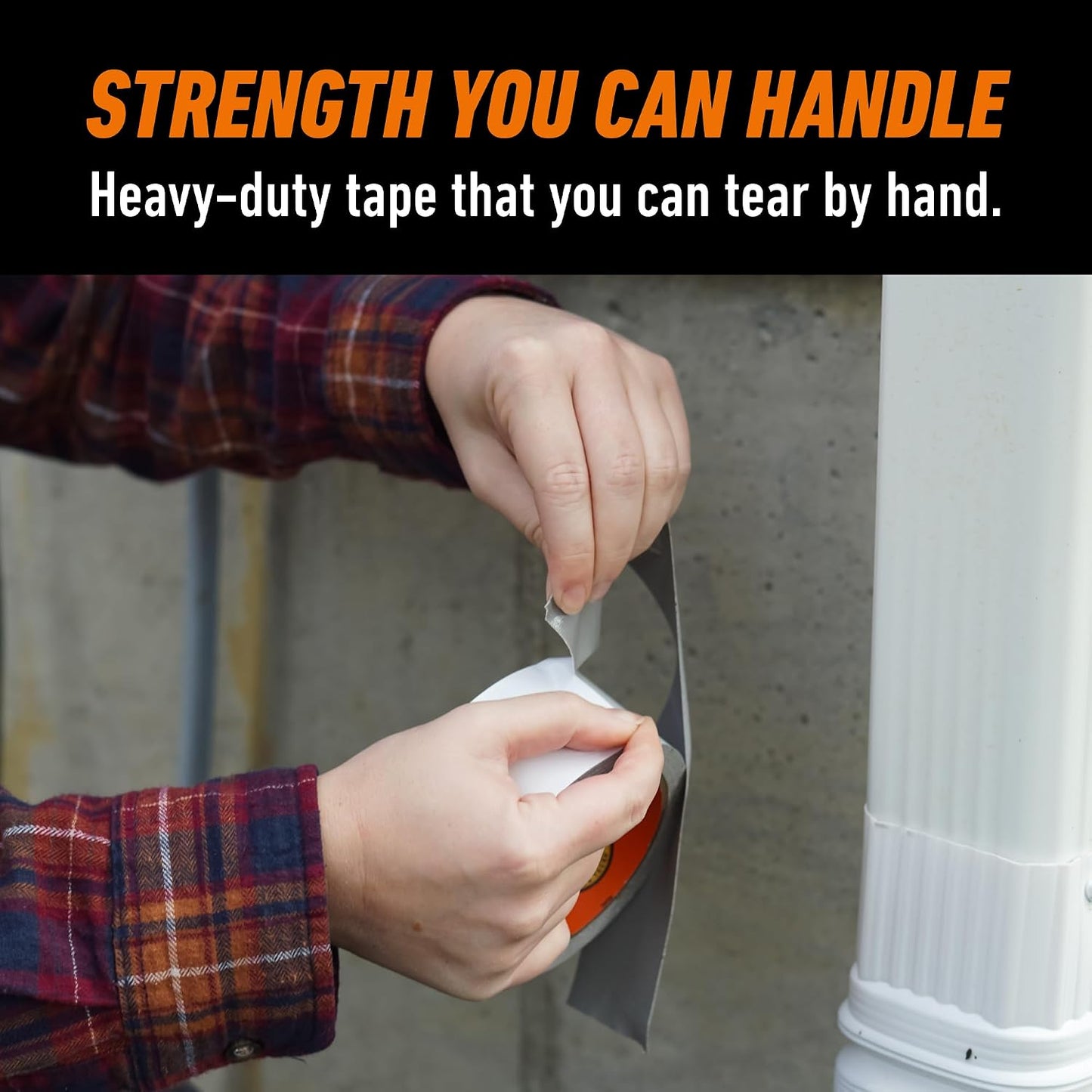 Gorilla Heavy Duty Duct Tape Strong Utility Double Thick White 48mm x 9.1m NEW