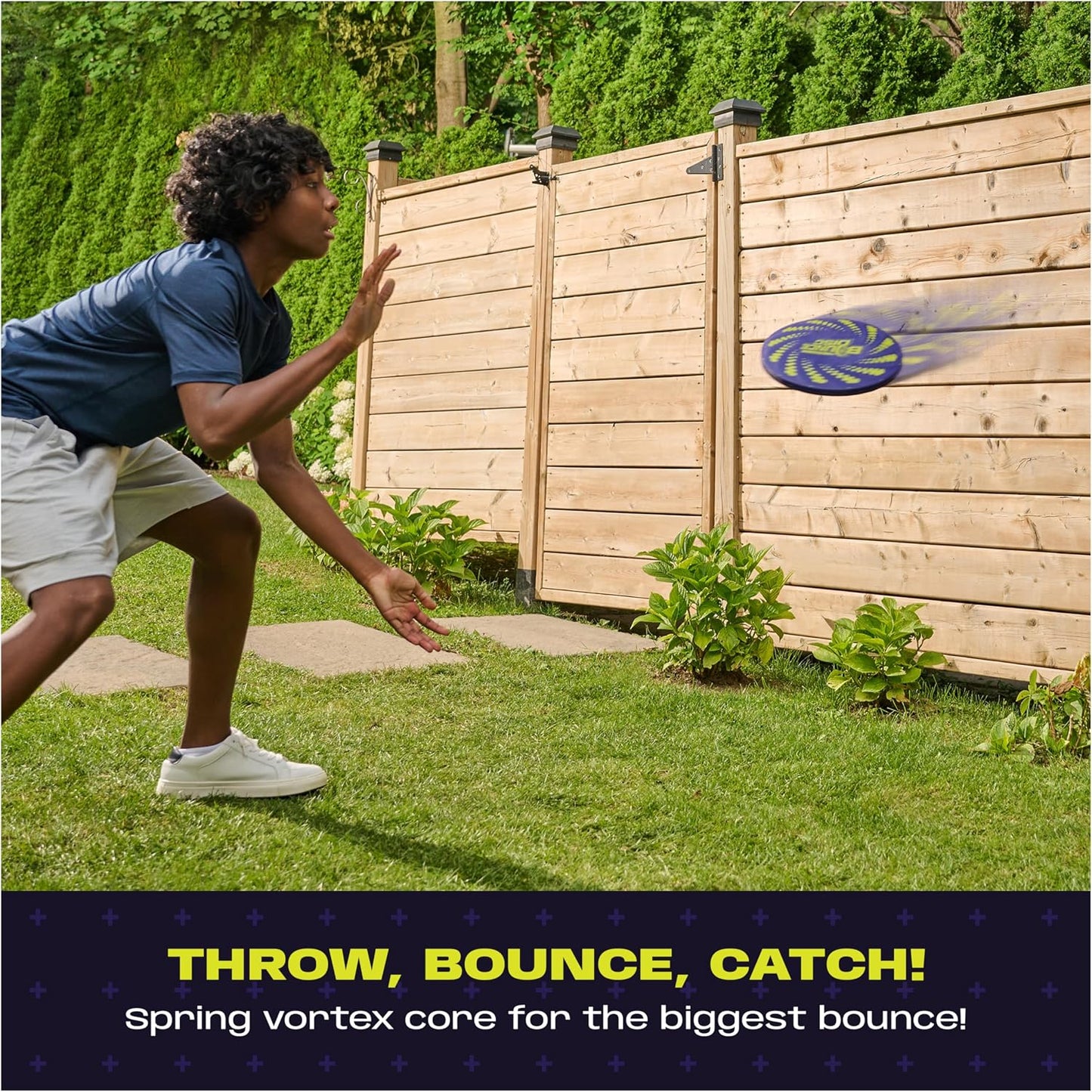 Aerobie 9 Inch Bounce Disc Outdoor Throwing Toy for Kids Party Games Multi NEW
