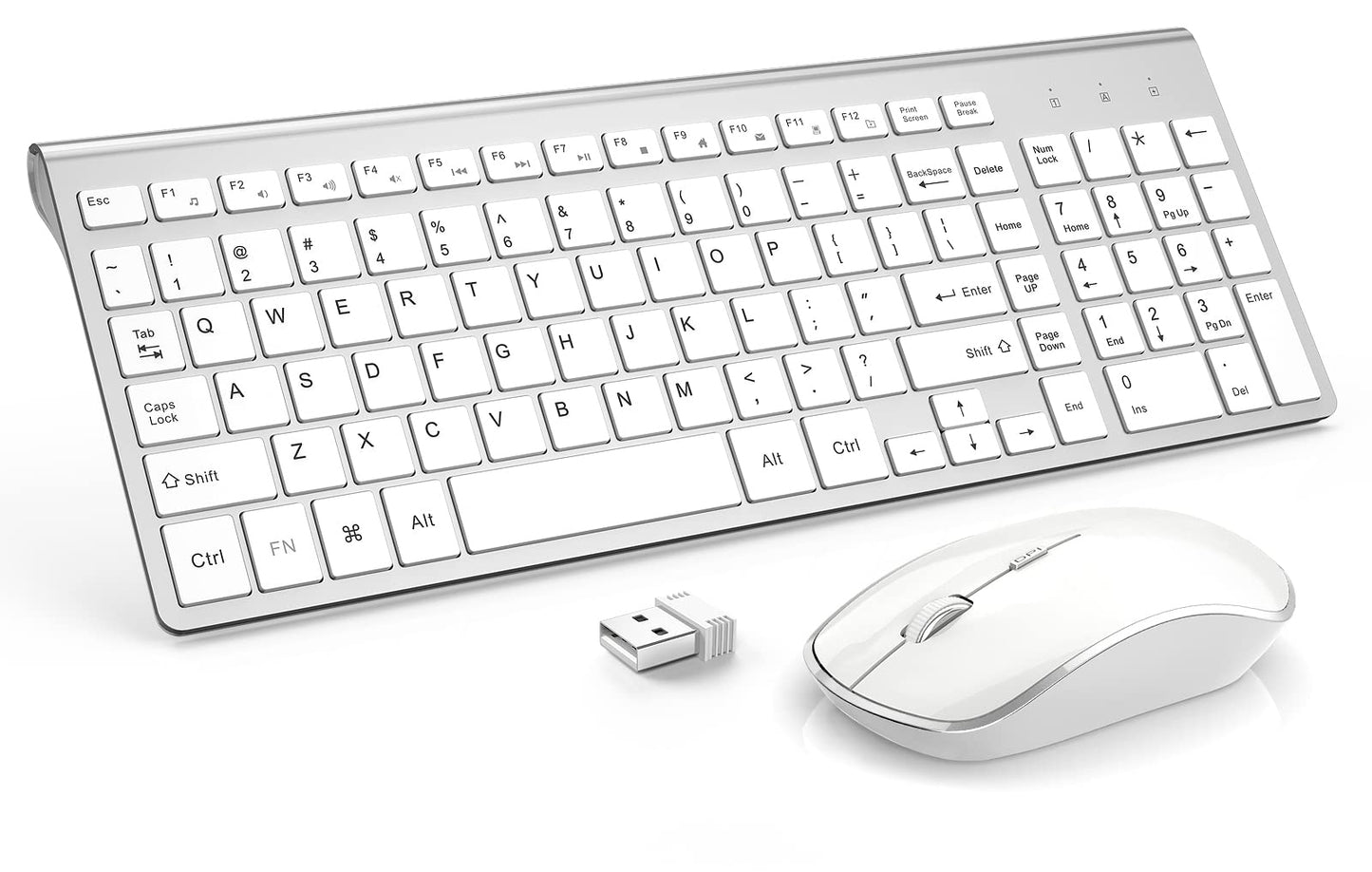 JOYACCESS Wireless Keyboard and Mouse Combo Ergonomic Quiet Full Sized DEMO