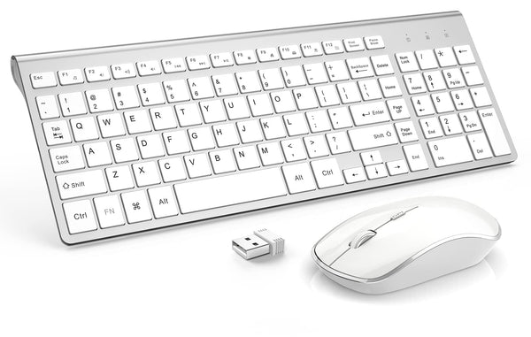 JOYACCESS Wireless Keyboard and Mouse Combo Ergonomic Quiet Full Sized DEMO
