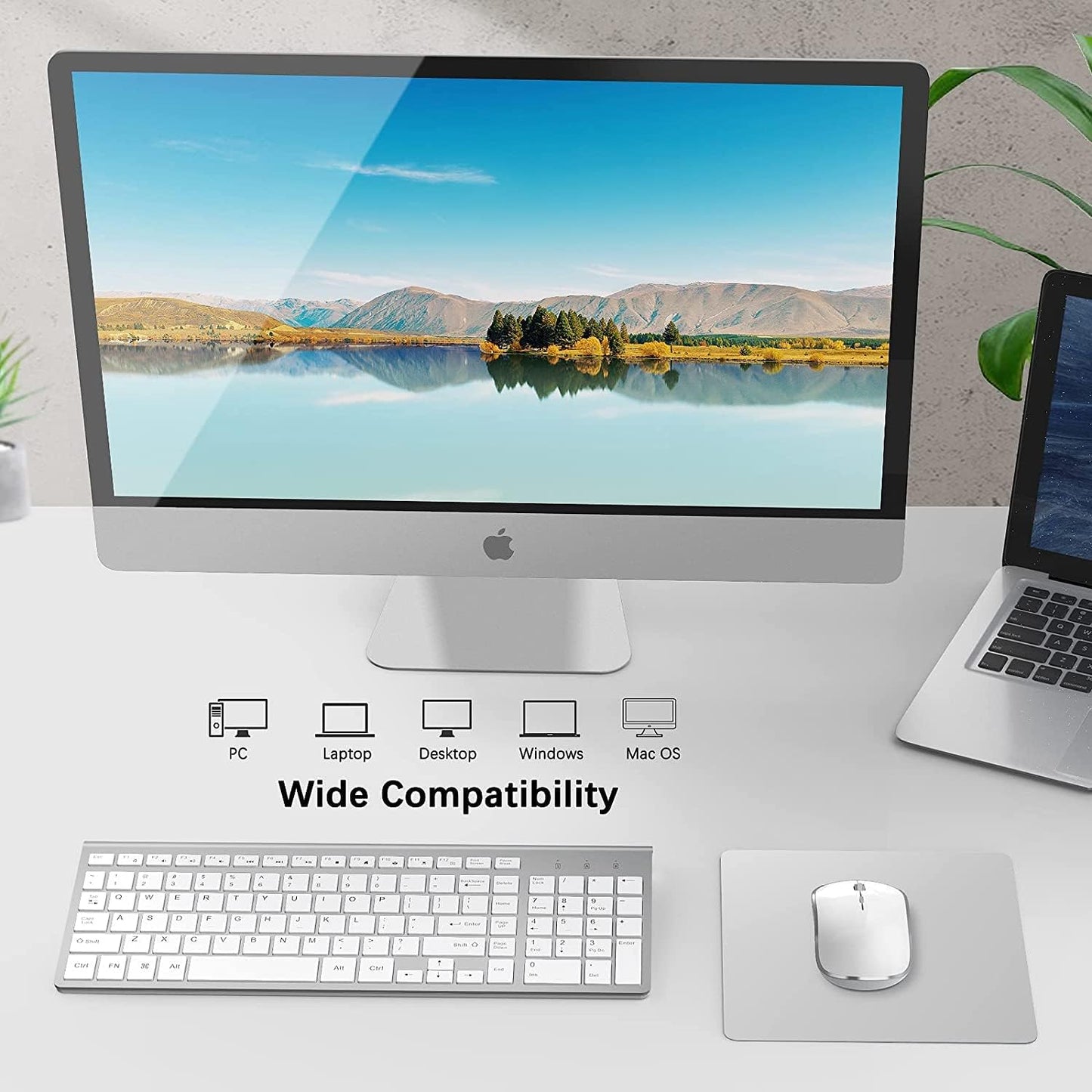 JOYACCESS Wireless Keyboard and Mouse Combo Ergonomic Quiet Full Sized DEMO