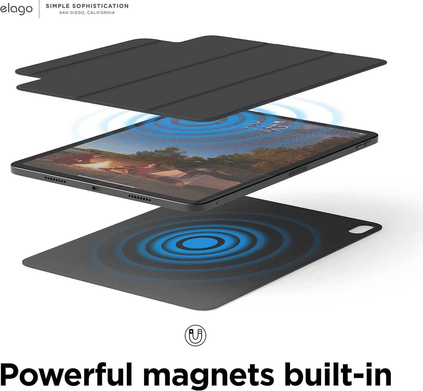 elago Dark Gray Magnetic Tablet Case for New iPad 10th Generation 10.9 DEMO