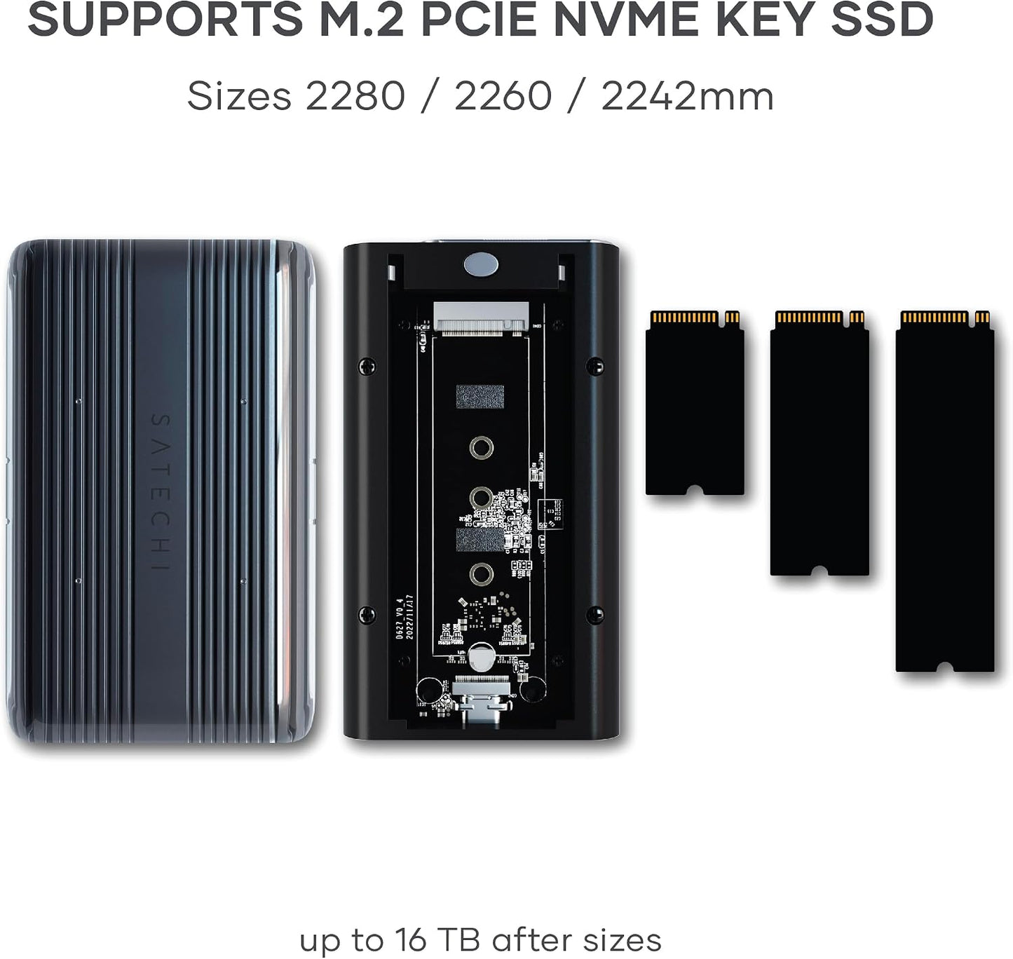 Satechi USB4 Enclosures M.2 NVMe SSD Pro Enclosure 40Gbps High-Speed Data DEMO