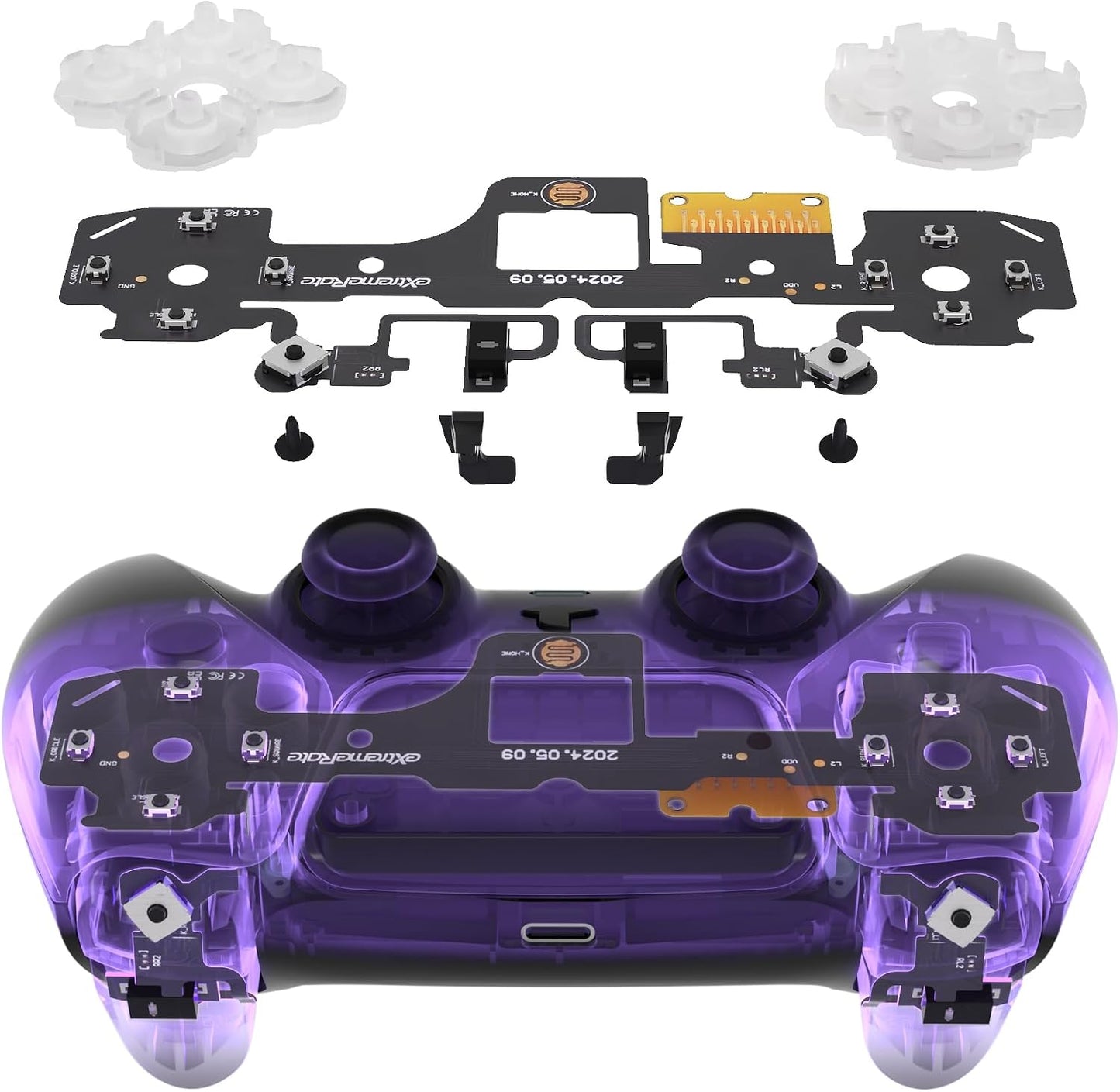 eXtremeRate Clicky Kit V2 Black Accessory for PS5 Controller NEW