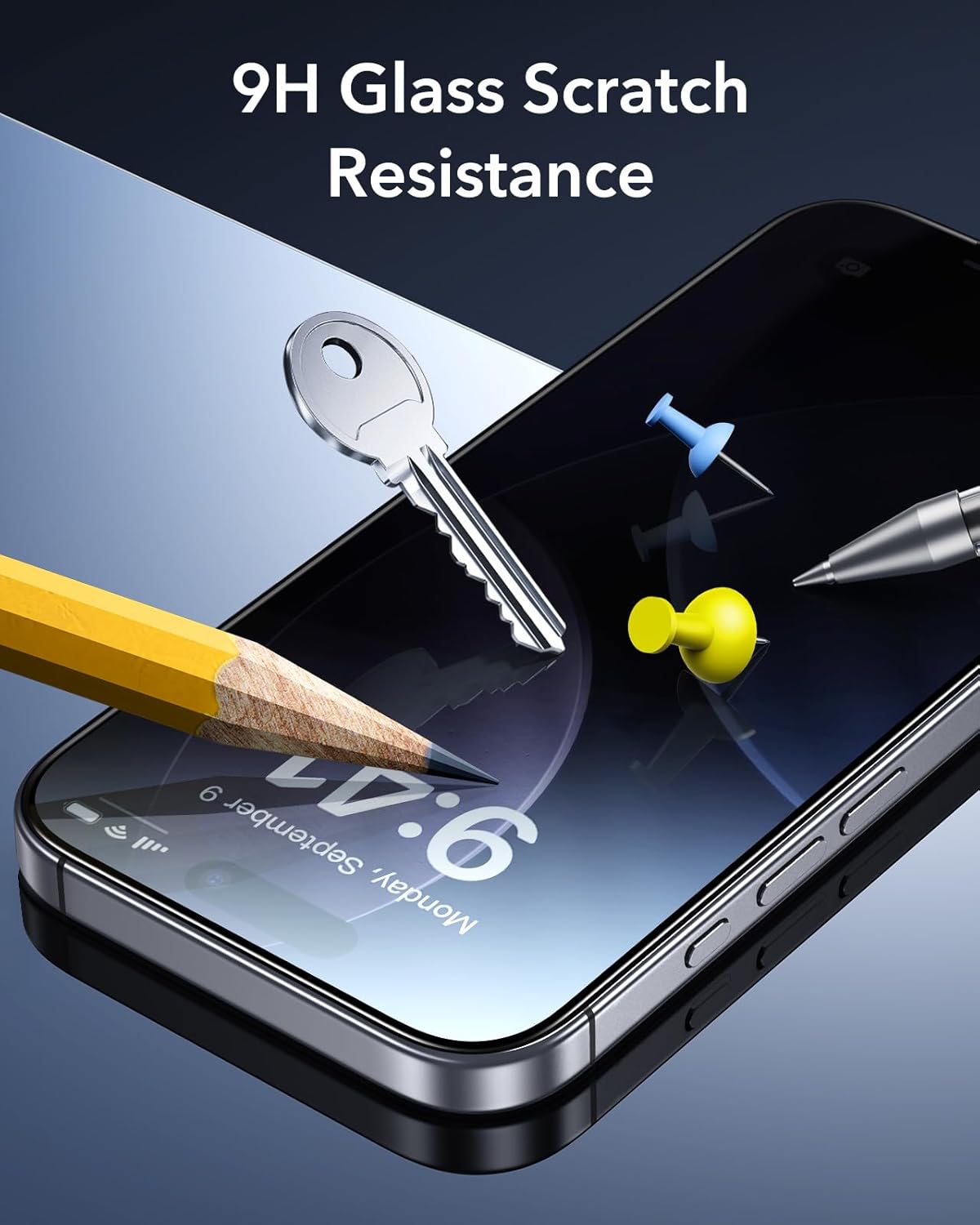 ESR Privacy Screen Protector for iPhone 17 Pro - Tempered Glass Shield DEMO