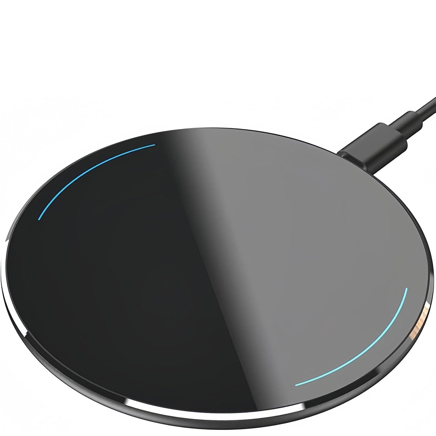 15W Fast Wireless Charger Pad Anti-Slip Type-C Induction Charging Black DEMO
