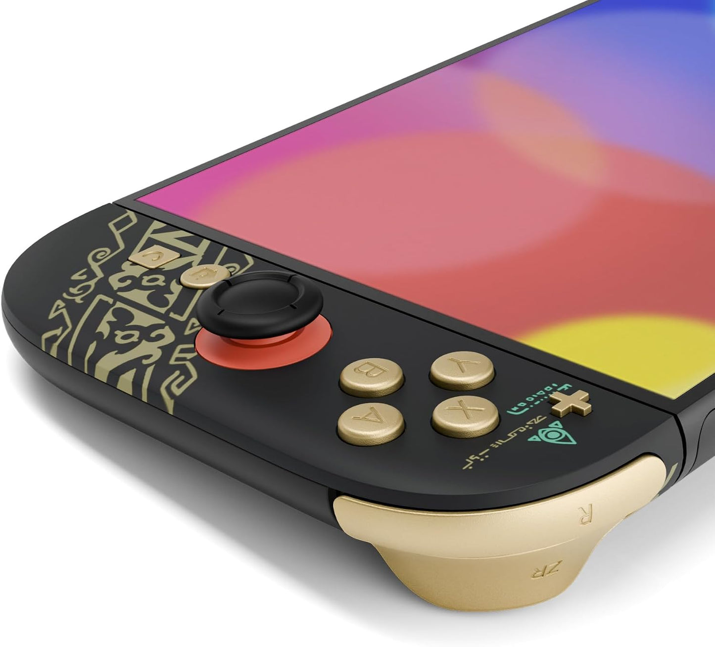 eXtremeRate Glow Gaming Accessories in Dark Black Totem Replacement DEMO