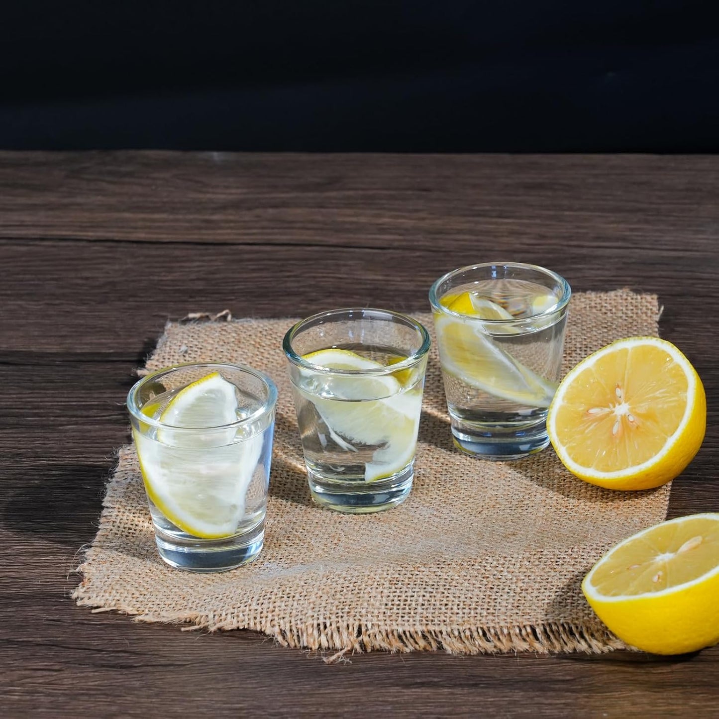 Clear Shot Glasses Set of 10 Heavy Base for Parties and Bars Size 10pcs NEW