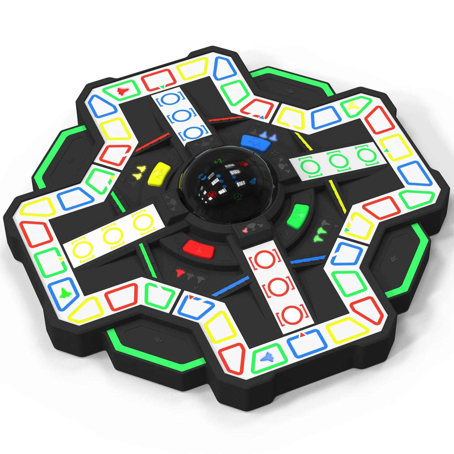 Multicolored Star-Themed Electronic Chess Board Game with Lights, 25 cm NEW