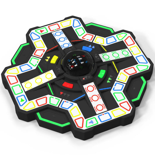 Multicolored Star-Themed Electronic Chess Board Game with Lights, 25 cm NEW