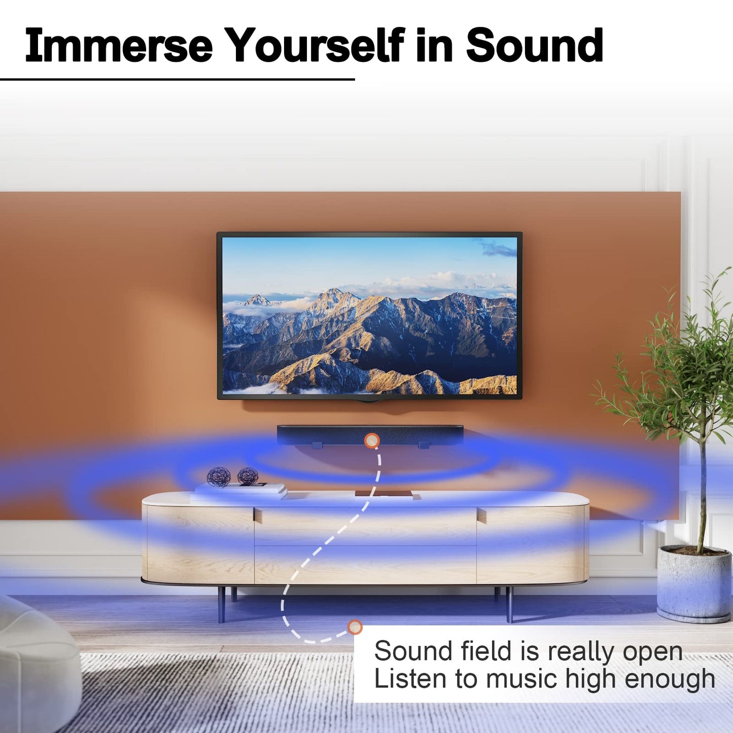 Universal Soundbar Wall Mount Dual Brackets for Most Mounts in Black NEW
