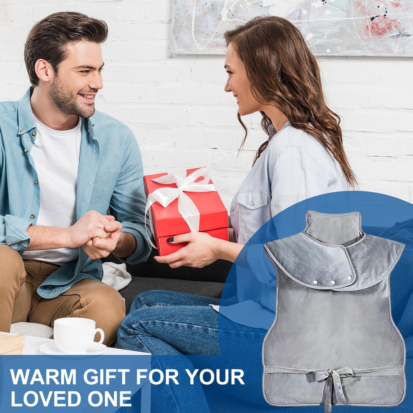 Cozy Gray Electric Heating Pad for Neck, Shoulders & Back Pain Relief DEMO