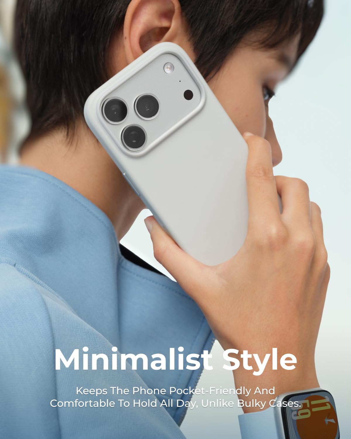 MOFT Snap-On Vegan Leather Phone Case for iPhone 17 Pro Max Misty Cove DEMO