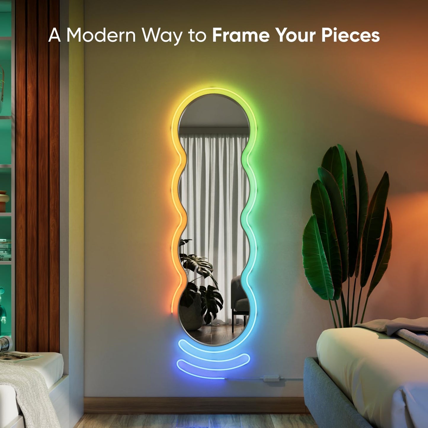 Nanoleaf Smart LED Strips 16.4ft Flexible Lighting for Home Decor Size 5m DEMO
