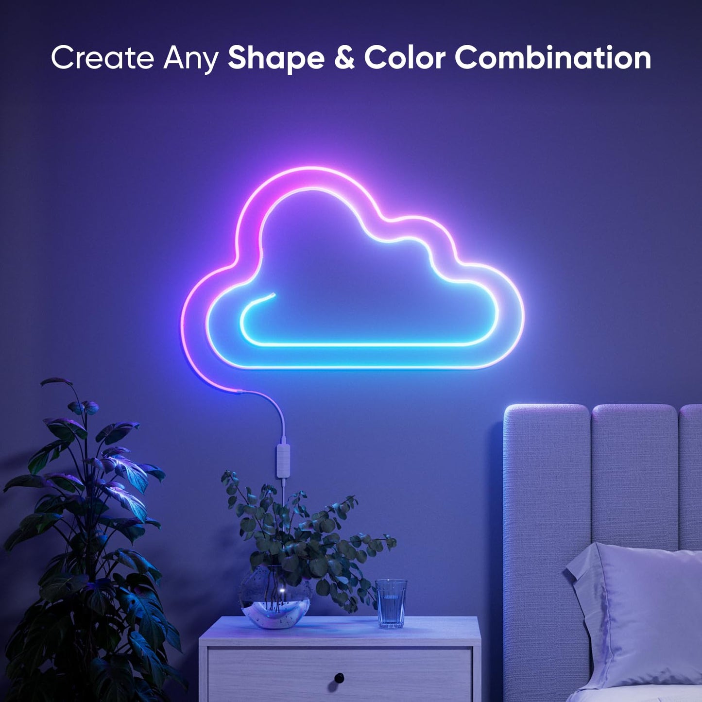Nanoleaf Smart LED Strips 16.4ft Flexible Lighting for Home Decor Size 5m DEMO