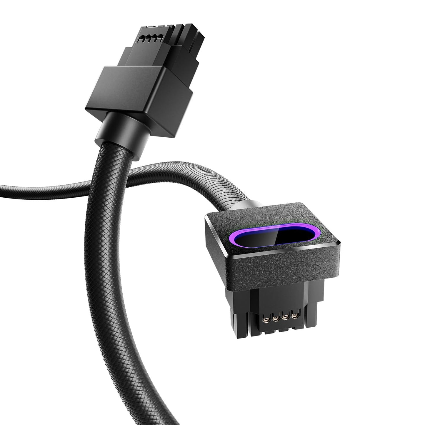 AsiaHorse 12+4-Pin (16 Pin) 12VHPWR GPU Modular Power Cord Cable Black DEMO