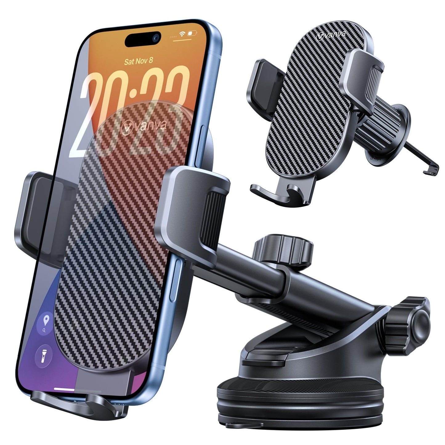 vanva Dash-Mounted Phone Holder for Vehicles - Secure Hands-Free Driving DEMO