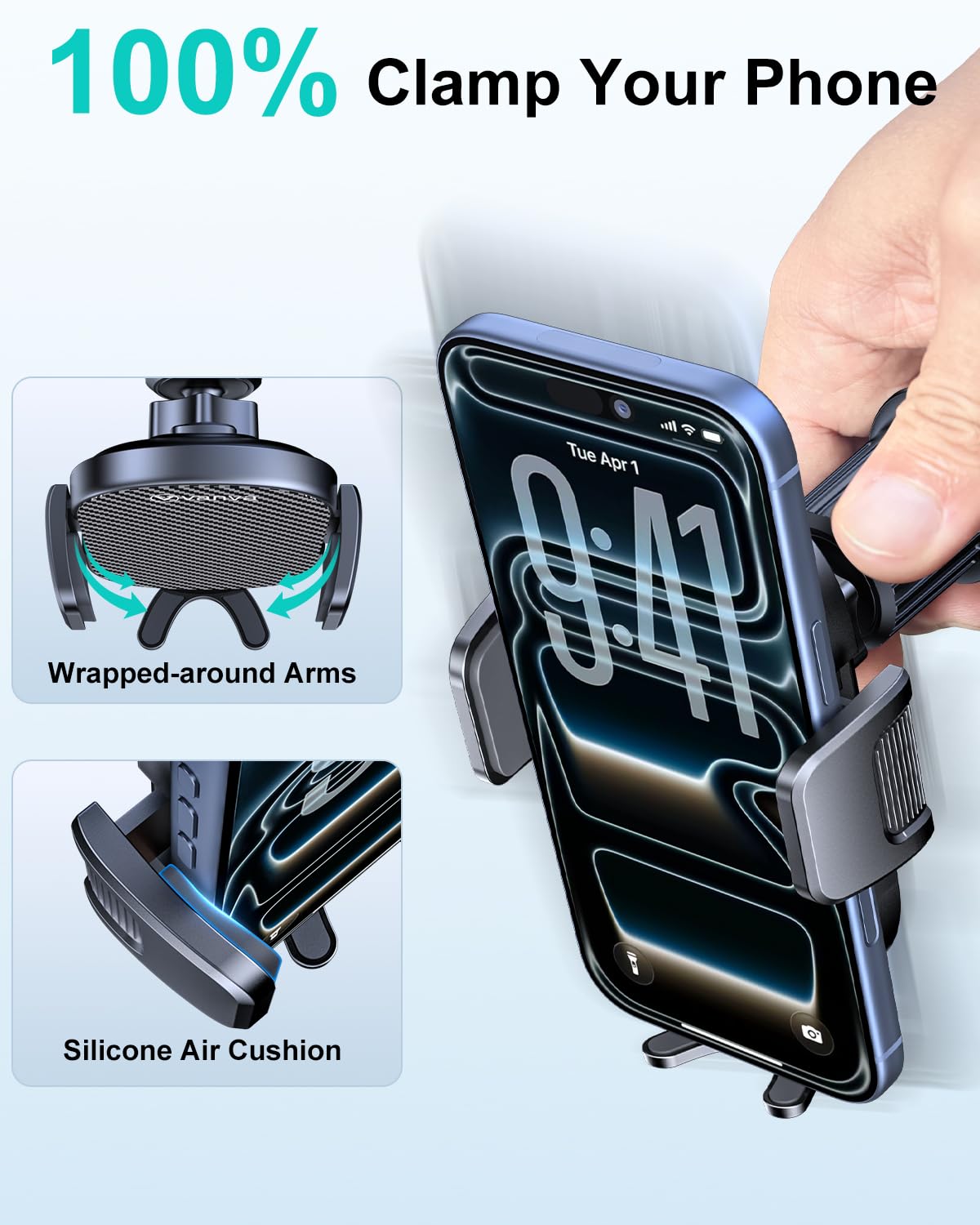 vanva Dash-Mounted Phone Holder for Vehicles - Secure Hands-Free Driving DEMO