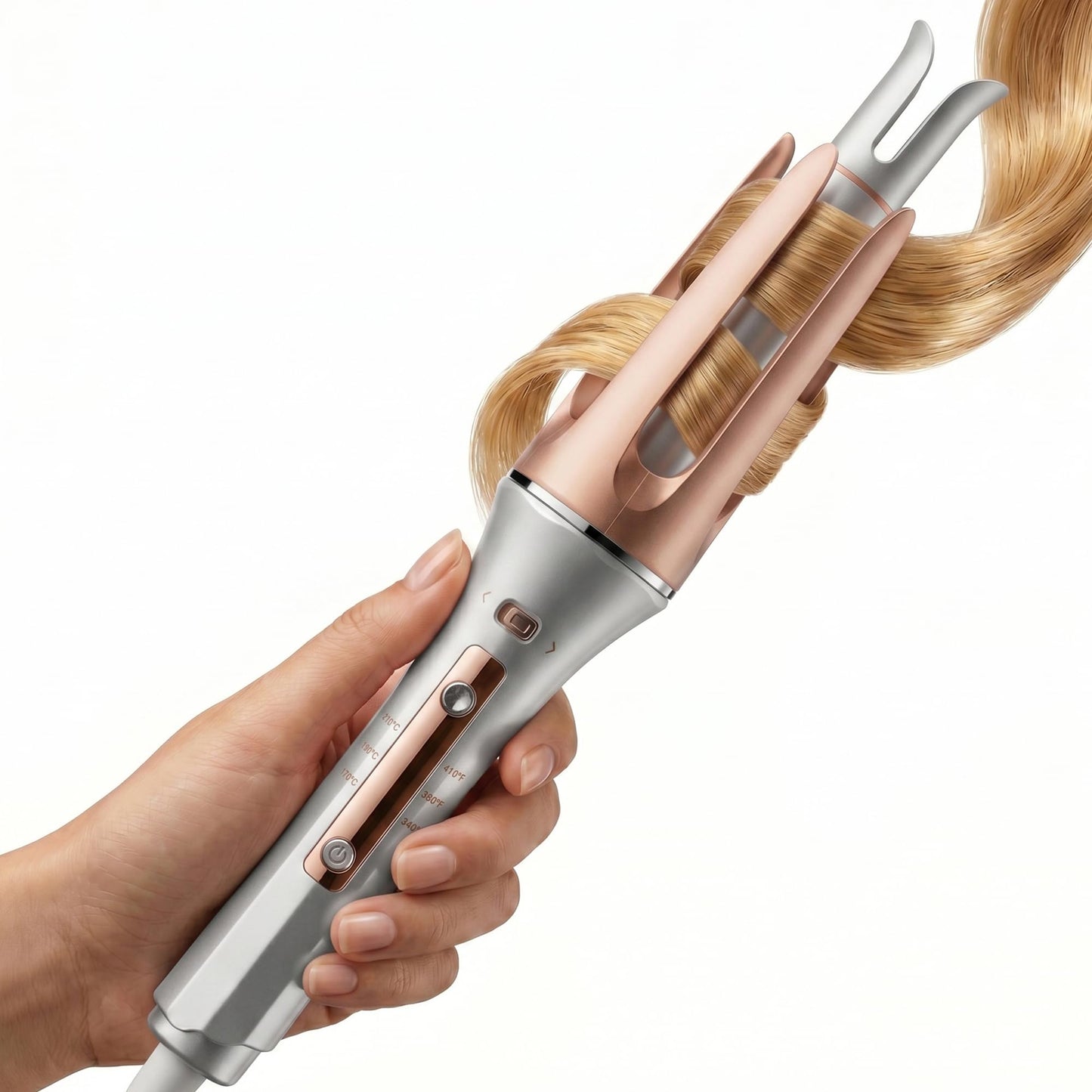 Ceramic Curling Tongs with 3 Temperature Settings, Gold, 5.1 cm DEMO