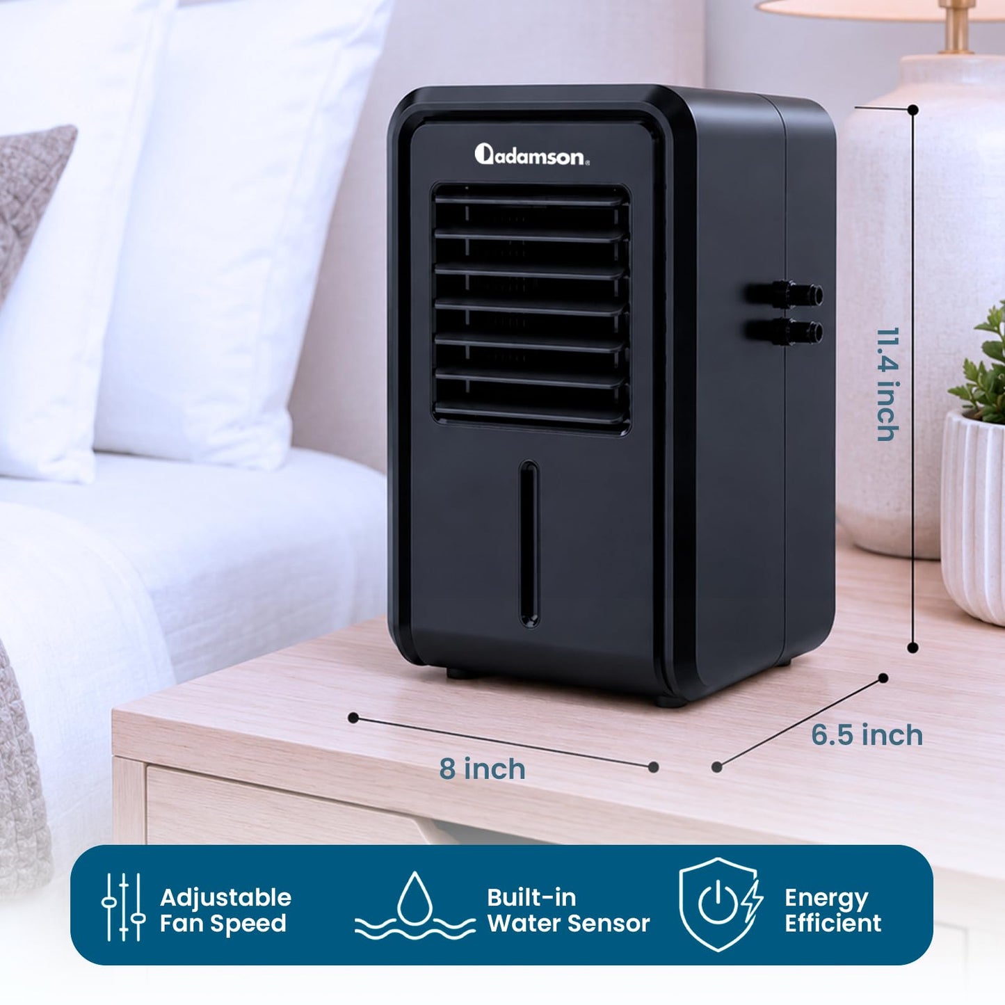 Adamson Electric Mattress Pad Cooling System Breathable Cotton Twin Size NEW