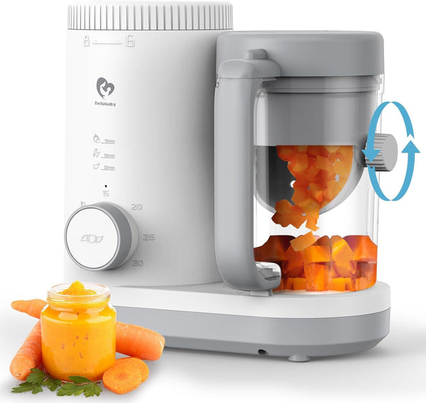 Bellababy White Baby Food Maker Blender Steamer Puree Processor for Infants DEMO