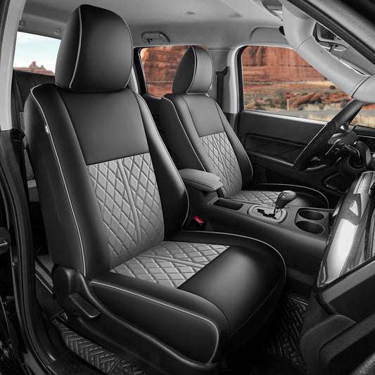High-Quality Custom Fit Black and Gray Seat Covers for Toyota Hilux DEMO