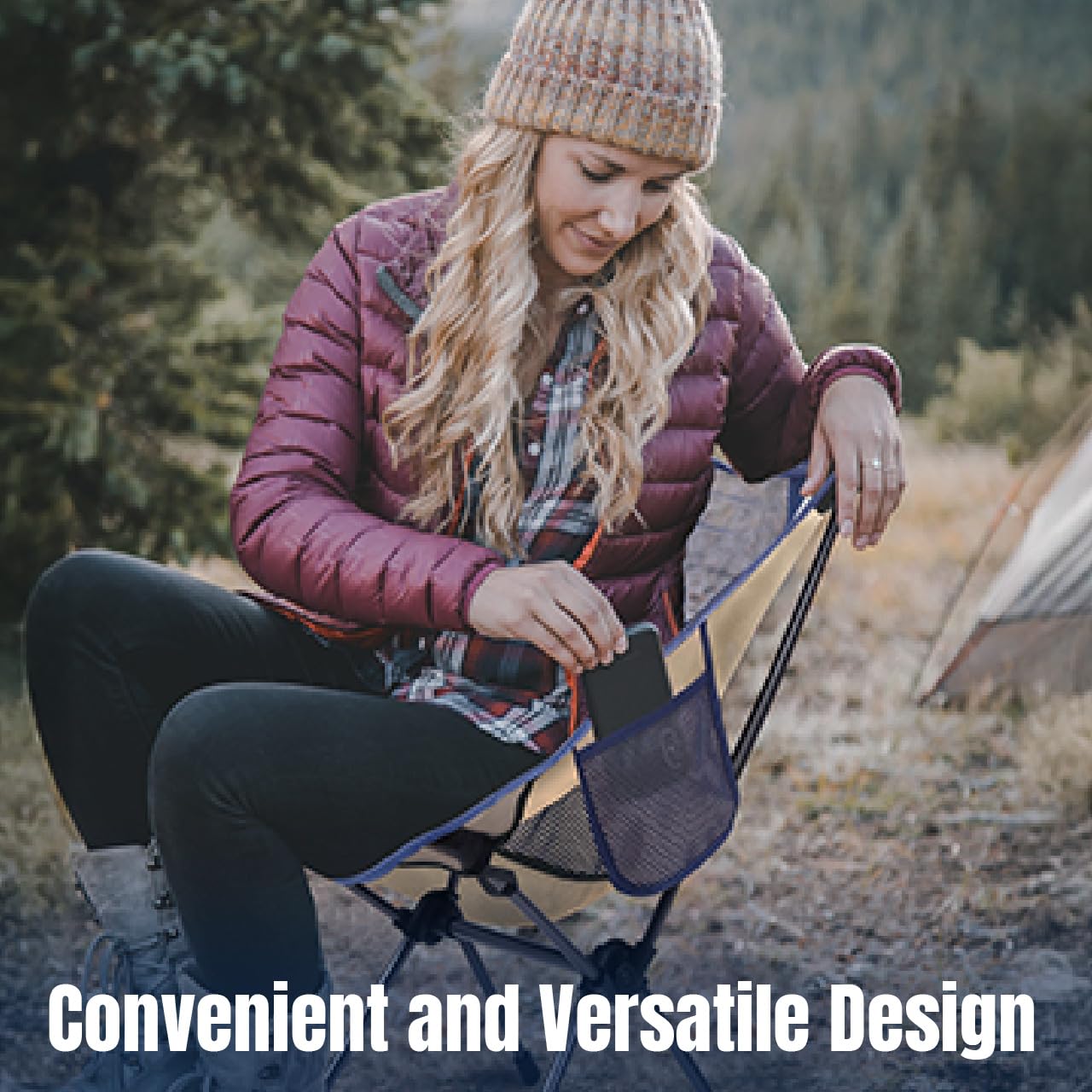 Trekology Portable Chairs Camping Chair Ultralight Compact Folding Sahara DEMO