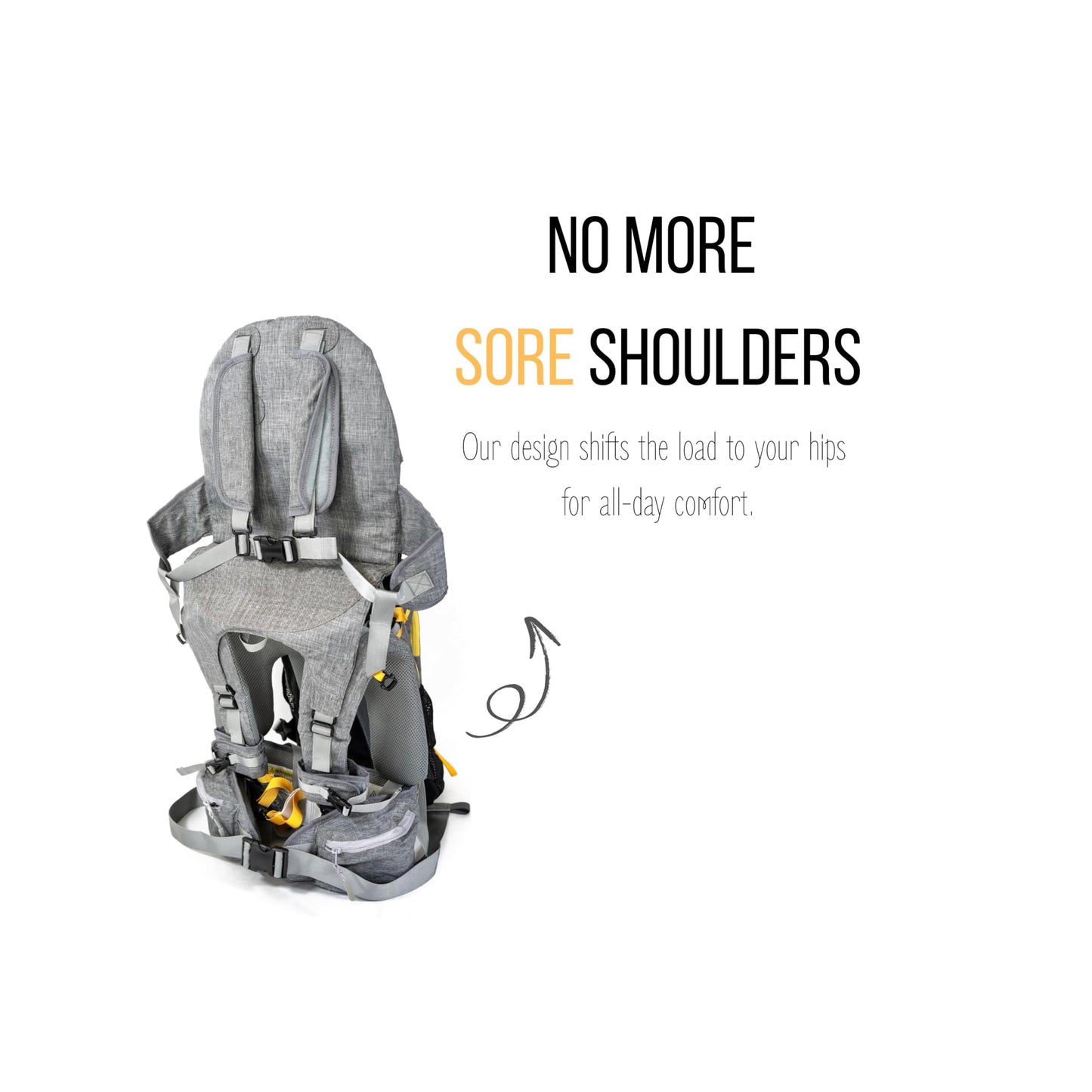 OE Our Expedition Shoulder Hiking Carrier for Babies Toddlers Children DEMO
