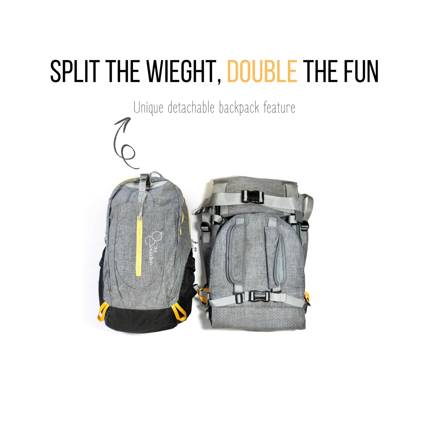 OE Our Expedition Shoulder Hiking Carrier for Babies Toddlers Children DEMO