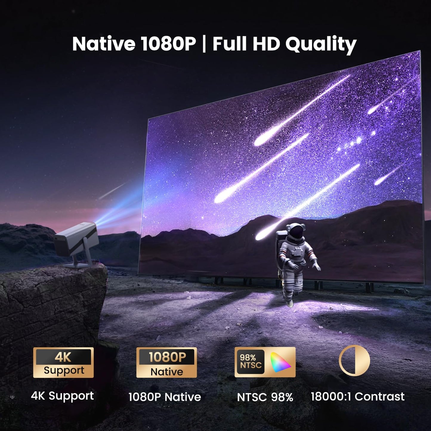 iWIMIUS 4K Projectors Smart Projector with Auto Focus and Dolby Audio for Home