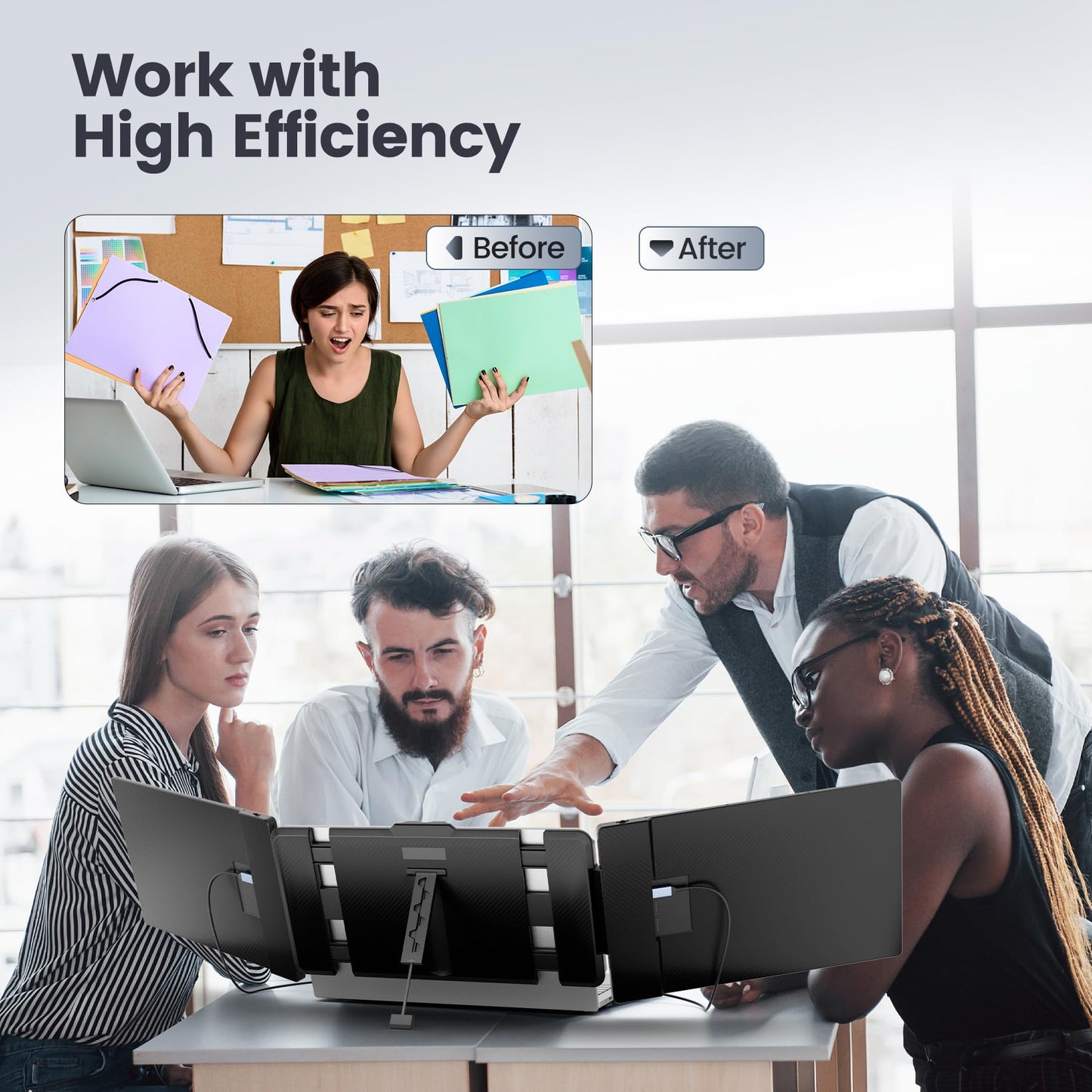 Teamgee 14" Monitors Full HD Portable Monitor with Speakers for Laptop DEMO